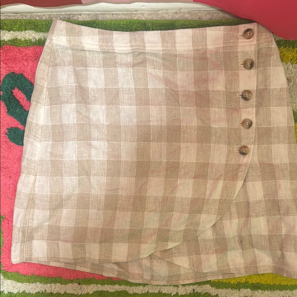 Plaid Button-Down Skirt - Madewell